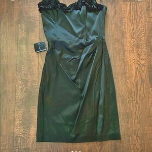 NWT WHBM LBD Black Ruffle Cocktail Size 6